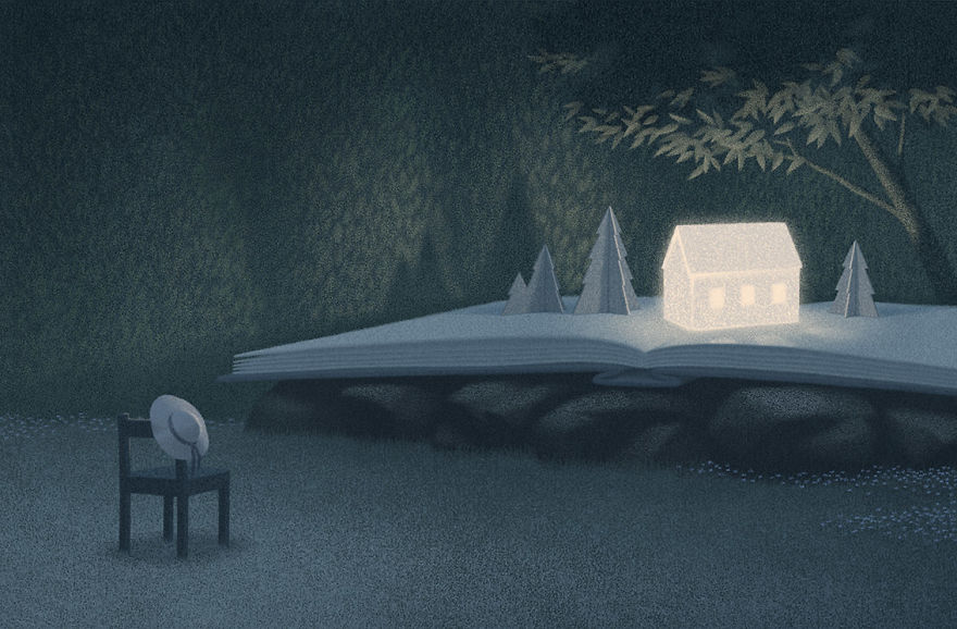 Surreal Illustrations For Book Lovers By Korean Artist Jungho Lee Surreal Illustrations For Book Lovers By Korean Artist Jungho Lee