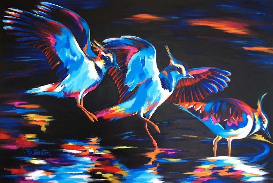 I Layer Up Colors Without Much Planning To Create These Vibrant Portraits Of Animals And People