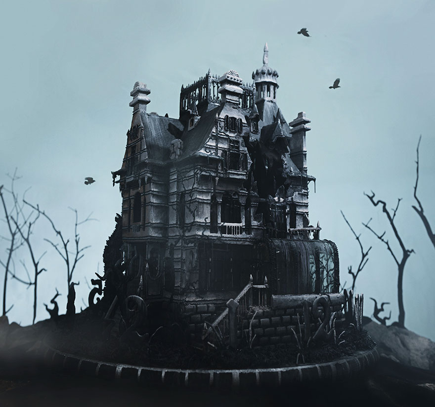 Artist Creates Edible Gingerbread House Replica From The Newest Tim Burton’s Movie Artist Creates Edible Gingerbread House Replica From The Newest Tim Burton’s Movie