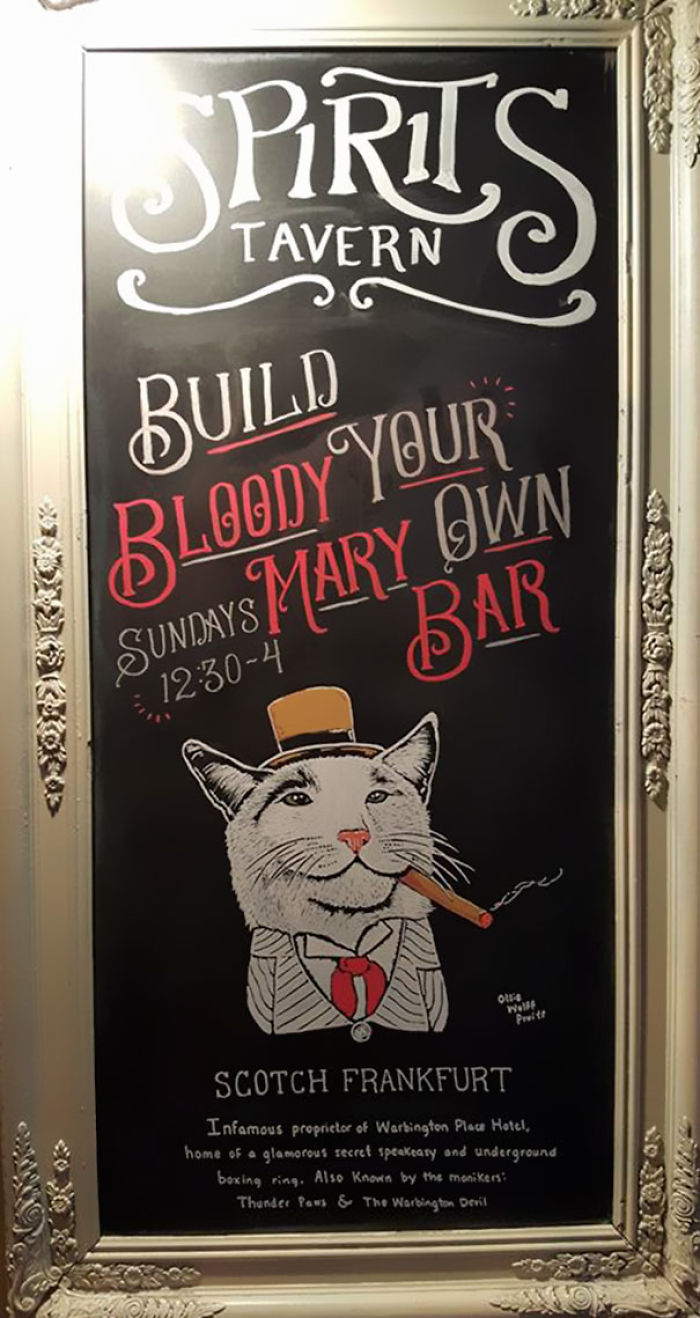 Woman Helped Friend’s Bar By Drawing Chalk Signs, The Result Was So Good It Increased The Sales Woman Helped Friend’s Bar By Drawing Chalk Signs, The Result Was So Good It Increased The Sales