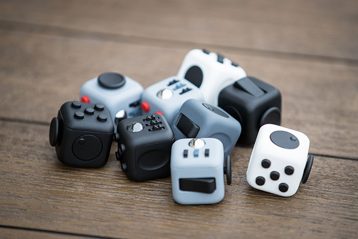 This Fidget Cube Is A 6-Sided Desk Toy That Will Keep Your Restless Fingers Busy This Fidget Cube Is A 6-Sided Desk Toy That Will Keep Your Restless Fingers Busy