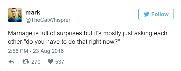 92 Hilarious Tweets About Married Life That Perfectly Sum Up Marriage