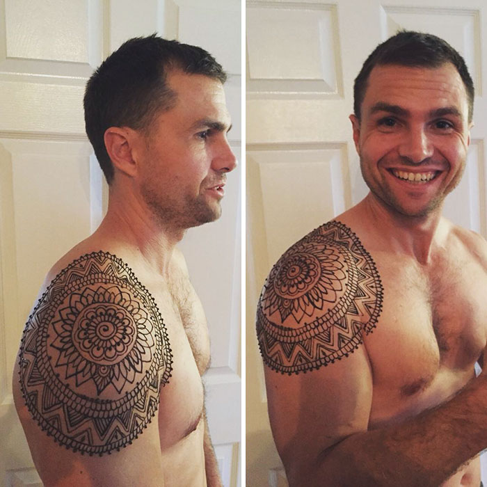 ‘Menna’ Trend Sees Men Wearing Intricate Henna Tattoos ‘Menna’ Trend Sees Men Wearing Intricate Henna Tattoos