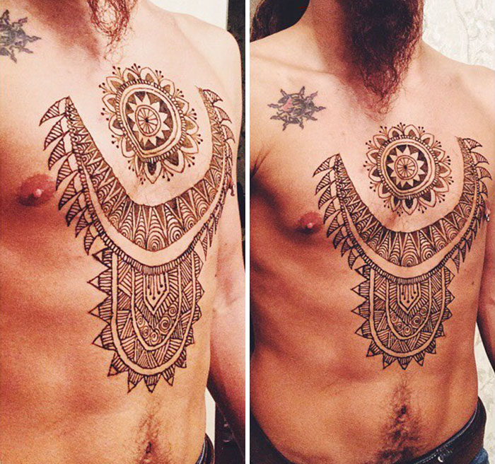 ‘Menna’ Trend Sees Men Wearing Intricate Henna Tattoos ‘Menna’ Trend Sees Men Wearing Intricate Henna Tattoos