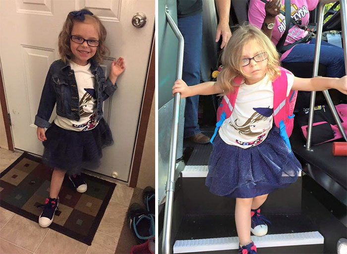27 Hilarious Pics Of Kids Before & After Their First Day Of School 27 Hilarious Pics Of Kids Before & After Their First Day Of School