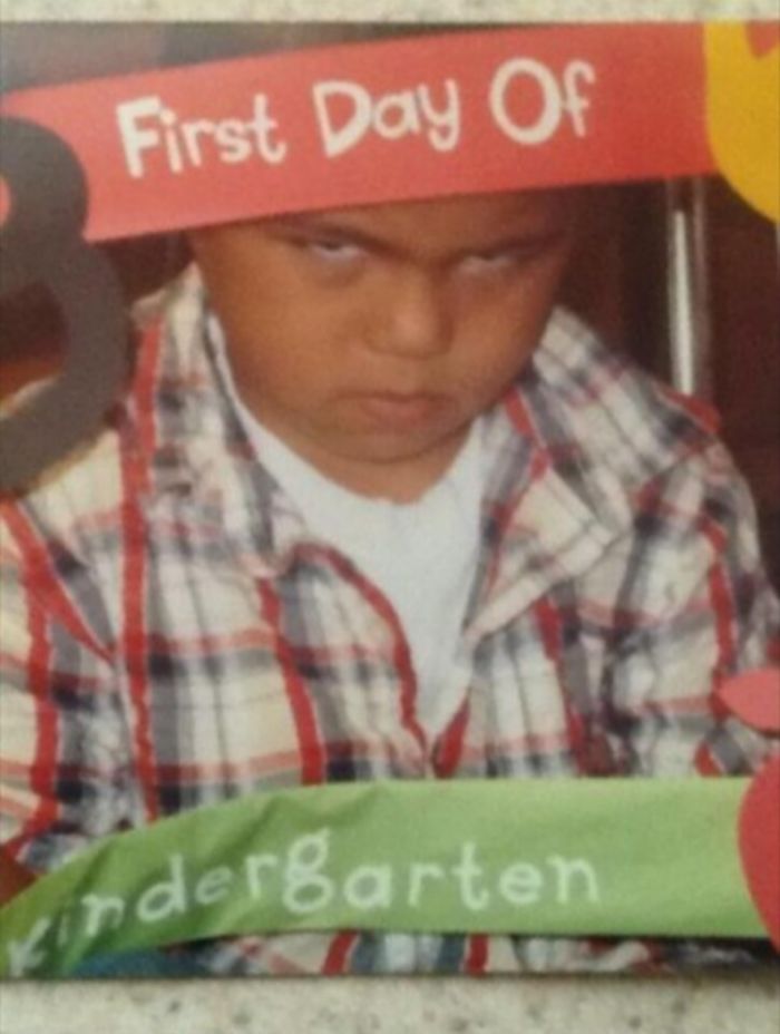 27 Hilarious Pics Of Kids Before & After Their First Day Of School 27 Hilarious Pics Of Kids Before & After Their First Day Of School