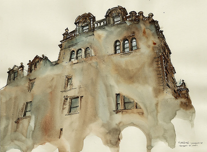 Korean Artist Watercolors Cities She Visits Korean Artist Watercolors Cities She Visits