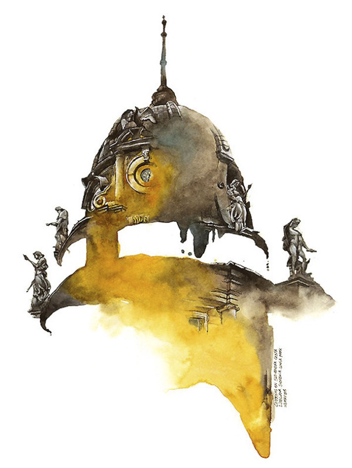 Korean Artist Watercolors Cities She Visits Korean Artist Watercolors Cities She Visits