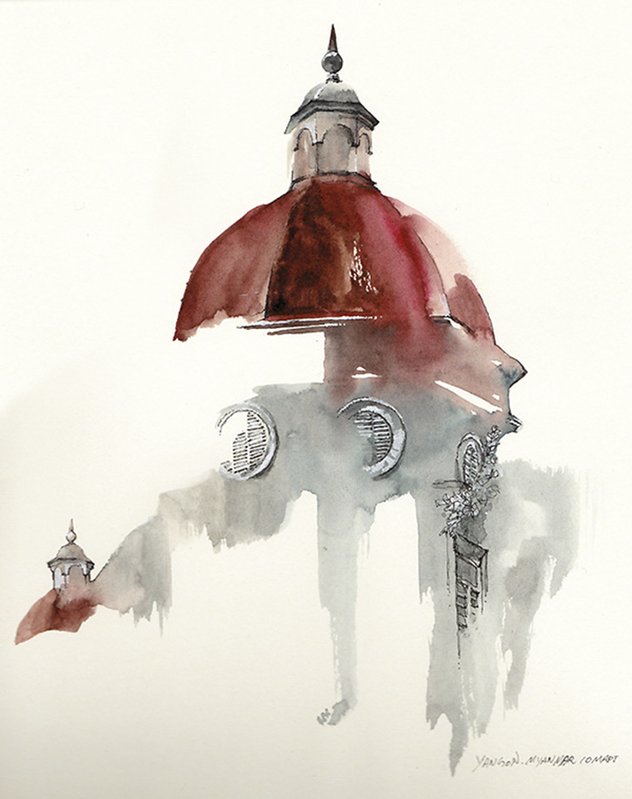 Korean Artist Watercolors Cities She Visits Korean Artist Watercolors Cities She Visits