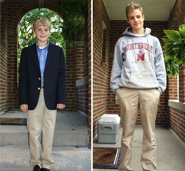 28 Pics Of First Day Of School Vs Last Day Of School 28 Pics Of First Day Of School Vs Last Day Of School