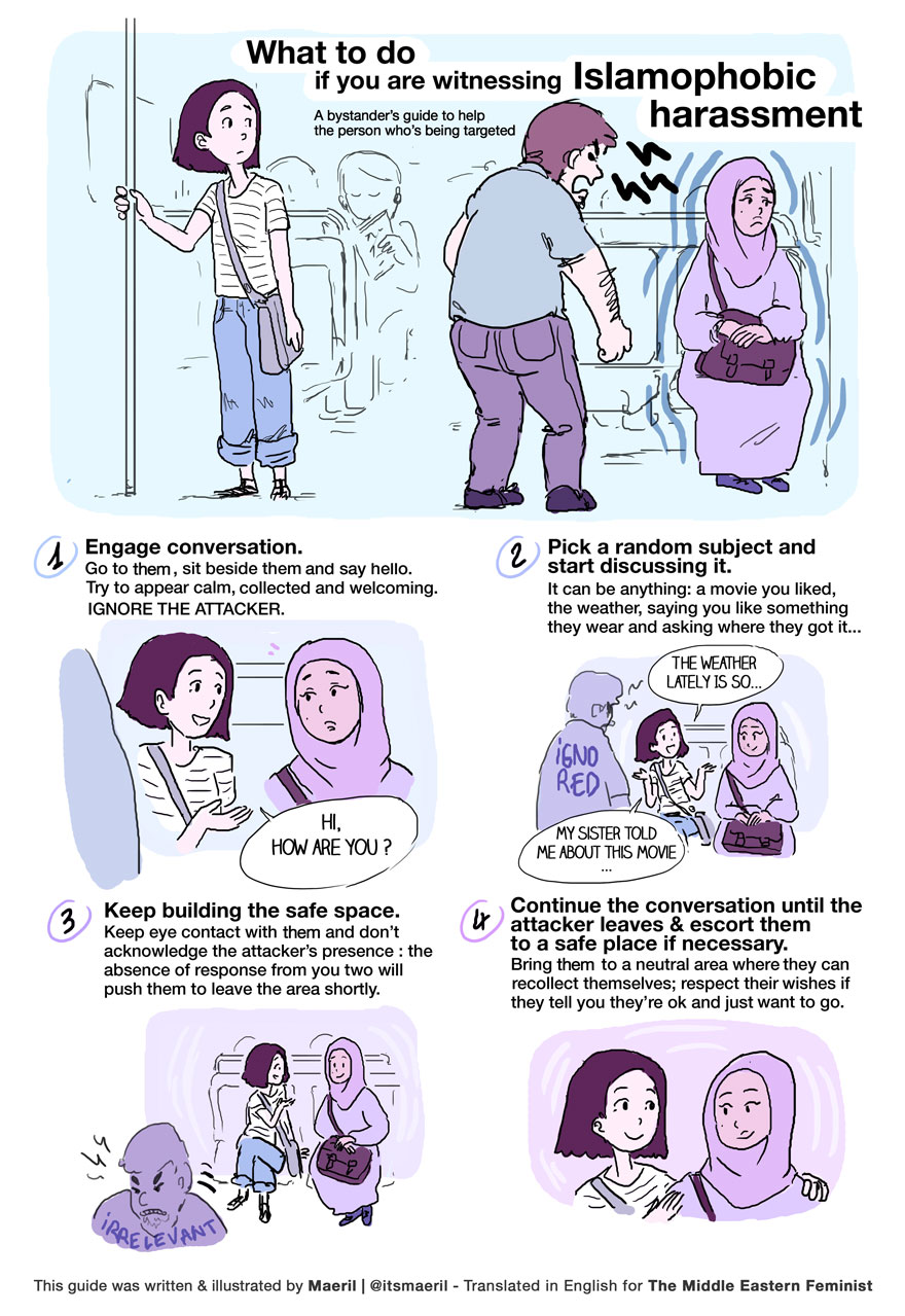 Artist Made A Guide That Shows What To Do When You See Islamophobia Artist Made A Guide That Shows What To Do When You See Islamophobia