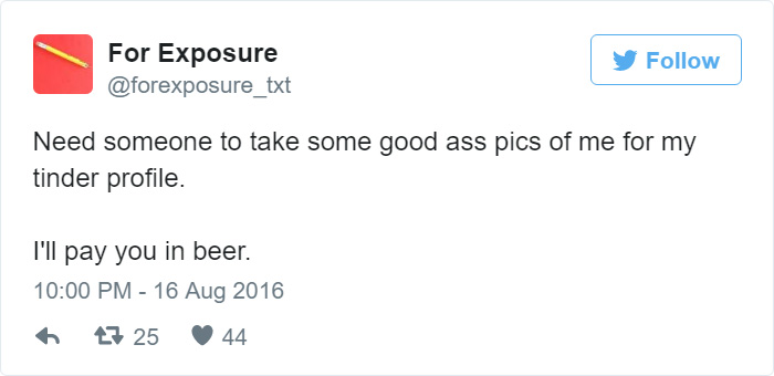 97 People Who Think They Can Pay Artists In “Exposure” 97 People Who Think They Can Pay Artists In “Exposure”