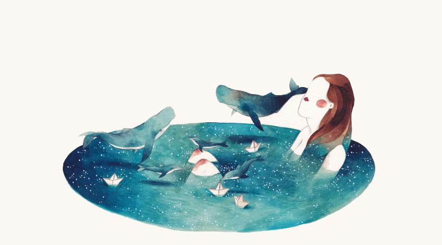 My Case Has 11 Different Watercolor Blues