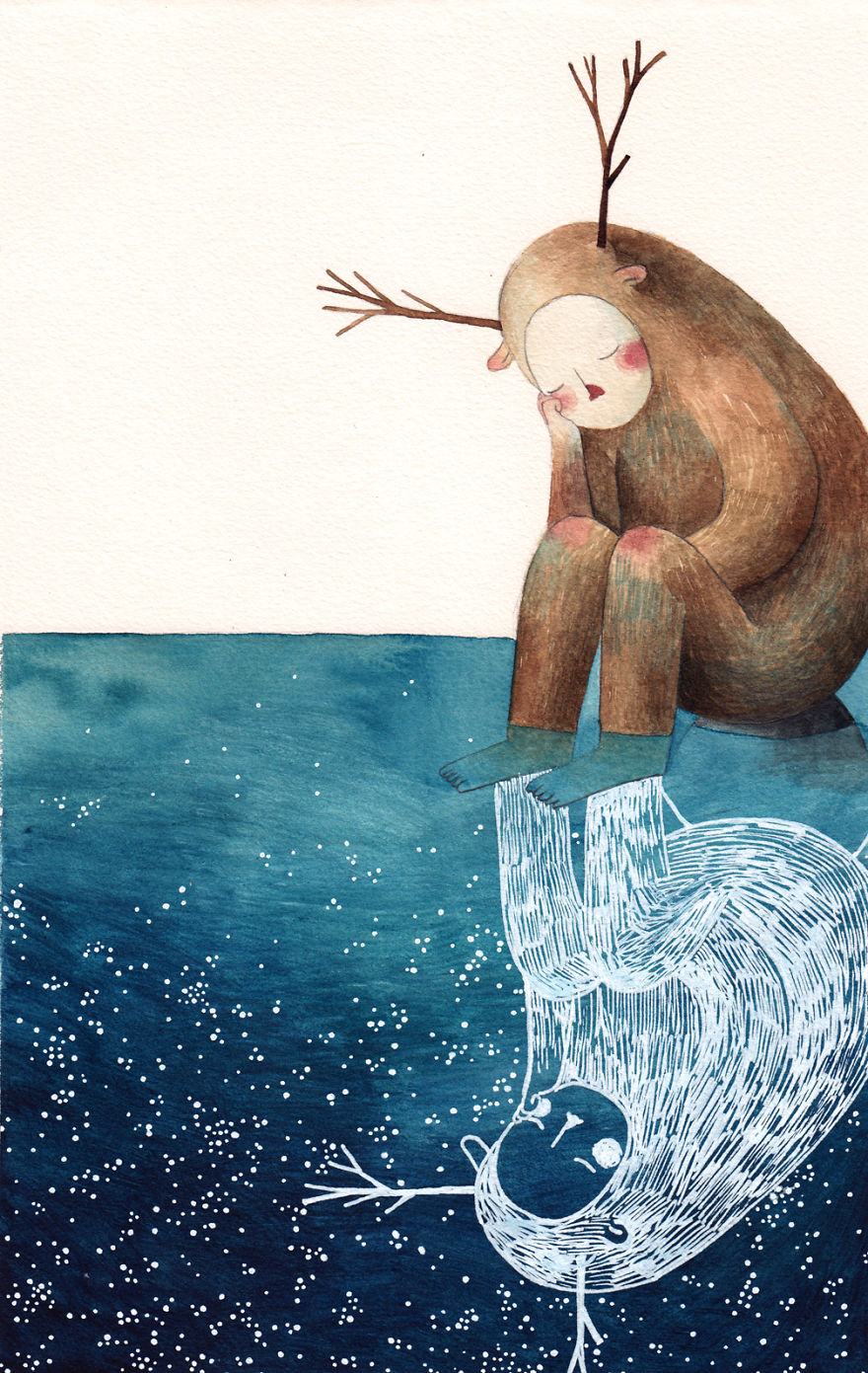 My Case Has 11 Different Watercolor Blues