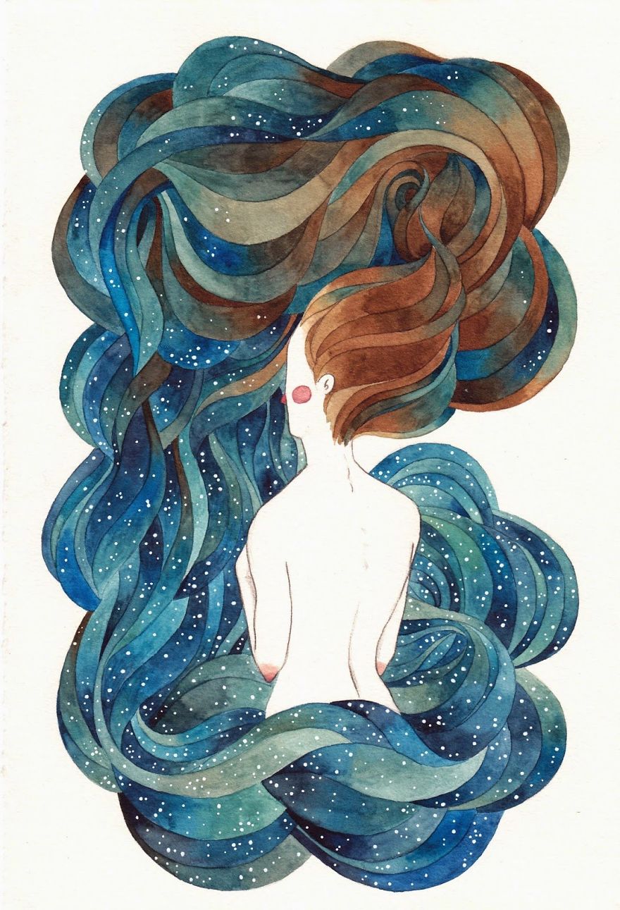 My Case Has 11 Different Watercolor Blues My Case Has 11 Different Watercolor Blues