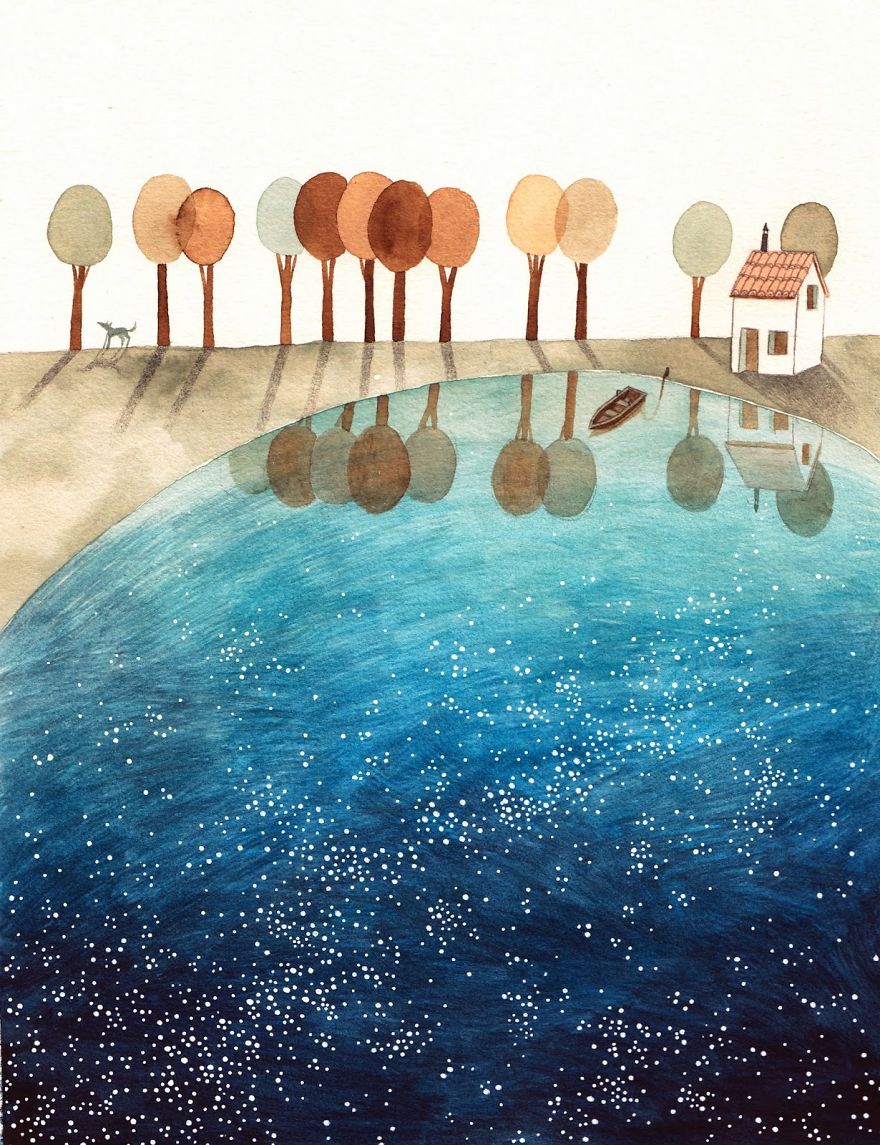 My Case Has 11 Different Watercolor Blues My Case Has 11 Different Watercolor Blues