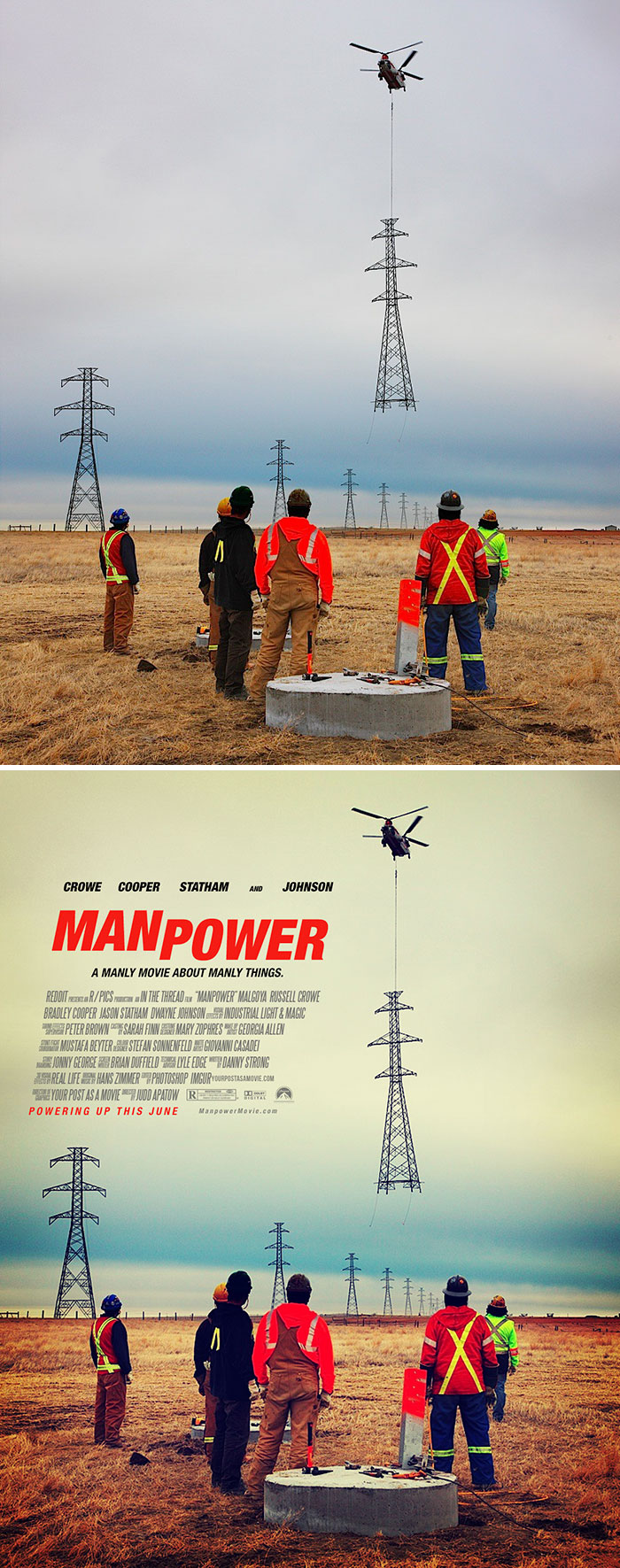 This Guy Is Turning Random People’s Photos Into Movie Posters (62 New Pics)