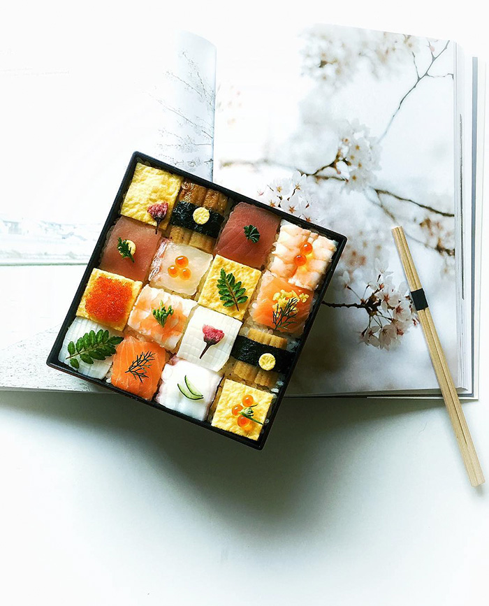 ‘Mosaic Sushi’ Trend From Japan Turns Lunch Into Edible Works Of Art ‘Mosaic Sushi’ Trend From Japan Turns Lunch Into Edible Works Of Art
