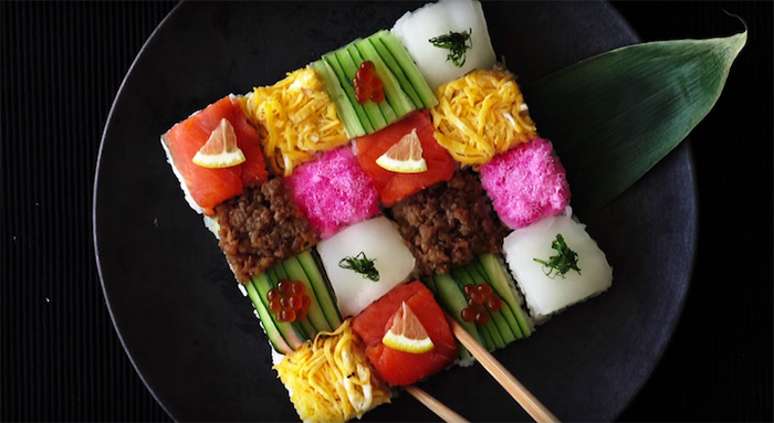 ‘Mosaic Sushi’ Trend From Japan Turns Lunch Into Edible Works Of Art ‘Mosaic Sushi’ Trend From Japan Turns Lunch Into Edible Works Of Art
