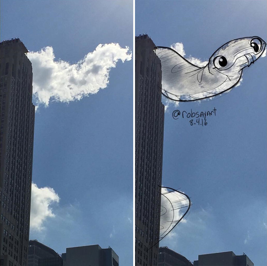 I Use Clouds To Perform Shape Studies As Daily Warmups For My Illustrations &#038; Character Designs