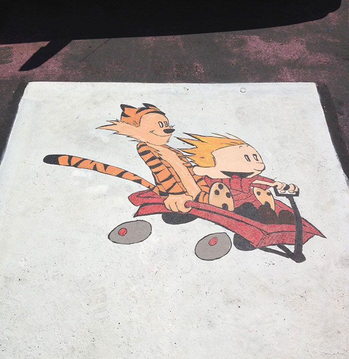 High School Seniors Paint Their Parking Spots And Their Art Goes Viral On Twitter