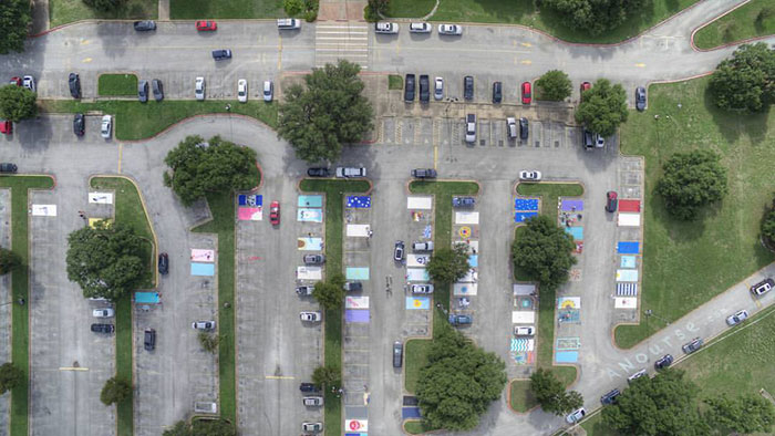High School Seniors Paint Their Parking Spots And Their Art Goes Viral On Twitter
