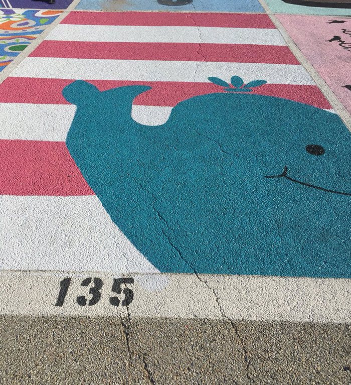 High School Seniors Paint Their Parking Spots And Their Art Goes Viral On Twitter
