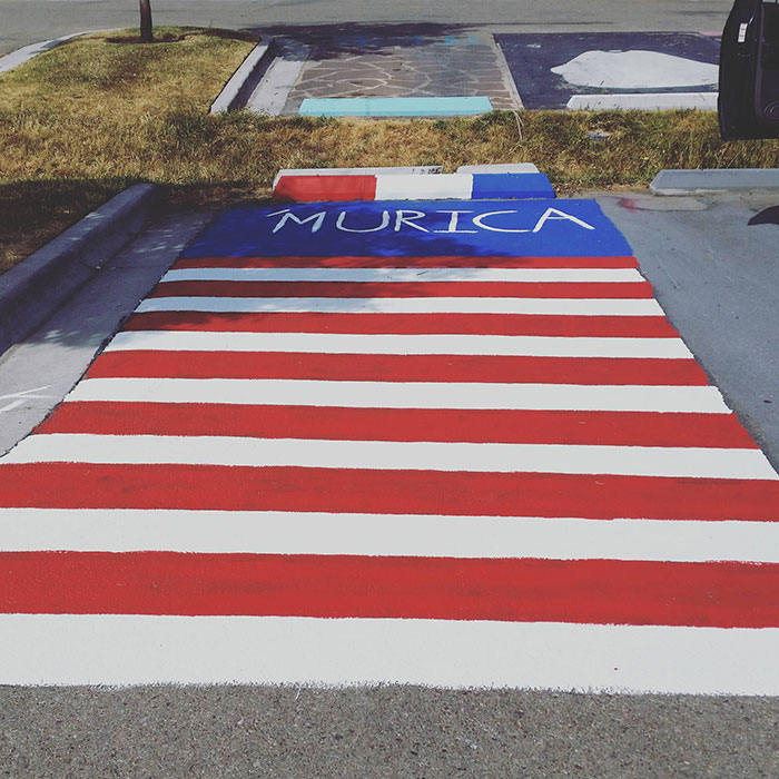 High School Seniors Paint Their Parking Spots And Their Art Goes Viral On Twitter