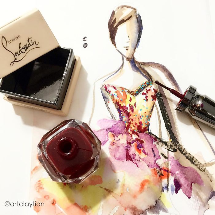 Nail Polish Turned Into Fashion Fantasy Nail Polish Turned Into Fashion Fantasy