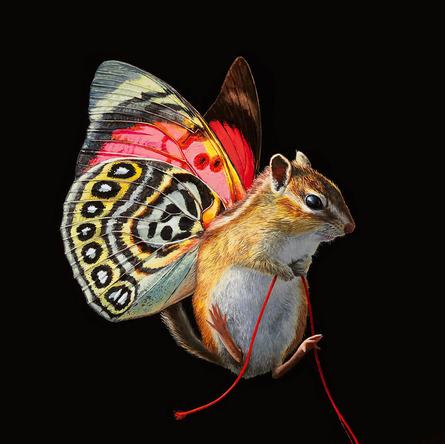 I Painted A New Species I Wish Existed &#8211; Meet The Mouserflies