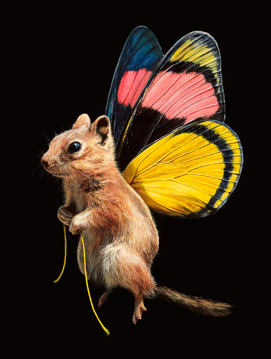 I Painted A New Species I Wish Existed &#8211; Meet The Mouserflies