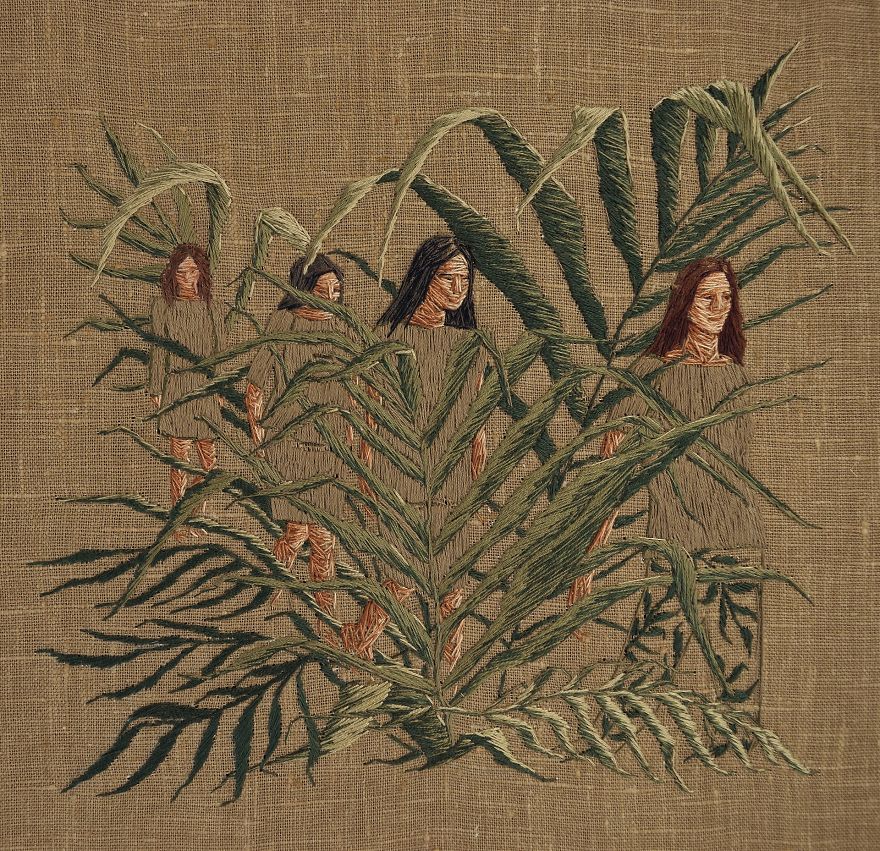 Embroidered &#8216;Psychological Landscapes&#8217; That Tell Stories In Thread