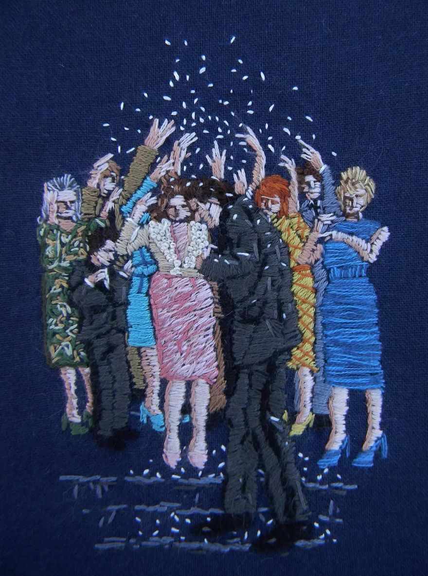 Embroidered &#8216;Psychological Landscapes&#8217; That Tell Stories In Thread