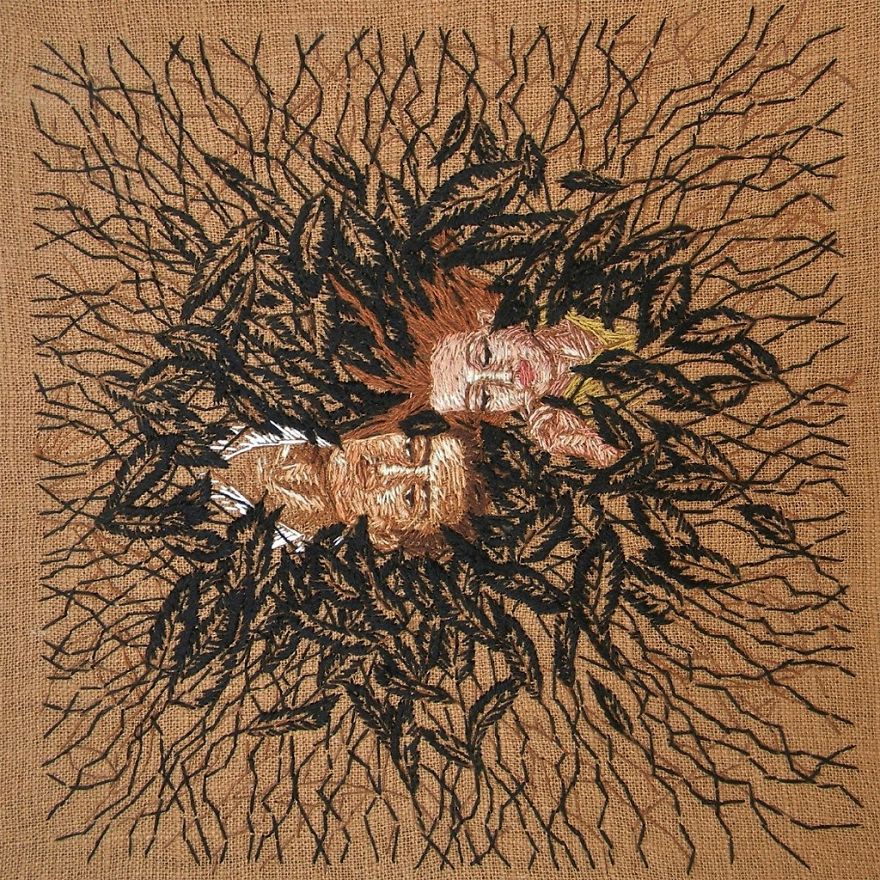 Embroidered &#8216;Psychological Landscapes&#8217; That Tell Stories In Thread