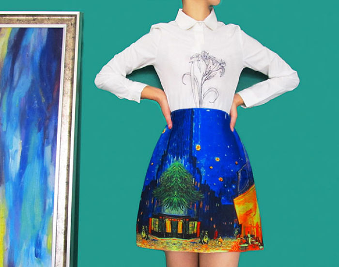 Fine Art Turned Into Clothes Lets You Wear Your Favorite Paintings Fine Art Turned Into Clothes Lets You Wear Your Favorite Paintings