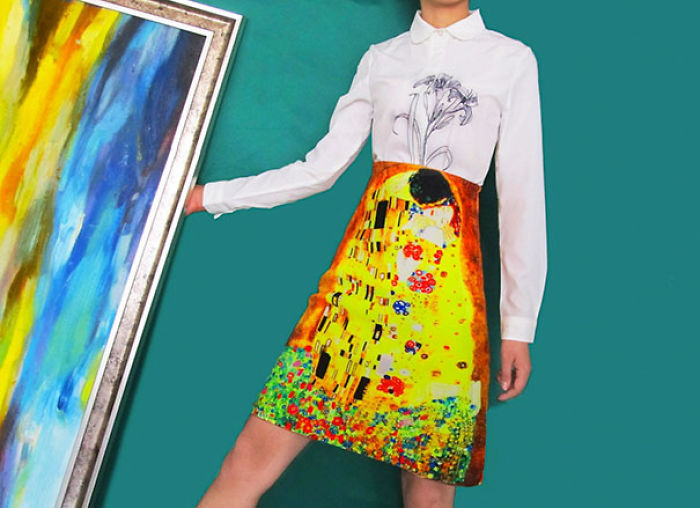 Fine Art Turned Into Clothes Lets You Wear Your Favorite Paintings Fine Art Turned Into Clothes Lets You Wear Your Favorite Paintings