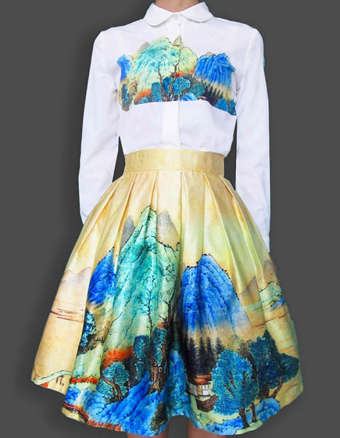 Fine Art Turned Into Clothes Lets You Wear Your Favorite Paintings Fine Art Turned Into Clothes Lets You Wear Your Favorite Paintings