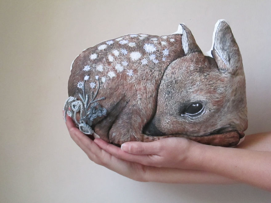I Create Animal Pillows For People Who Love Nature, Dreams And Fairy Tales