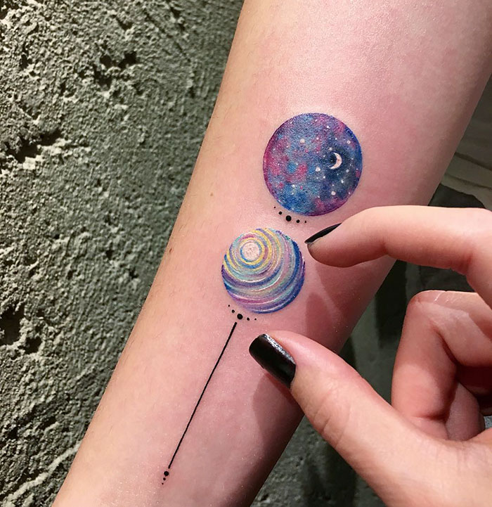 Miniature Circle Tattoos By Turkish Artist Eva Krbdk Miniature Circle Tattoos By Turkish Artist Eva Krbdk