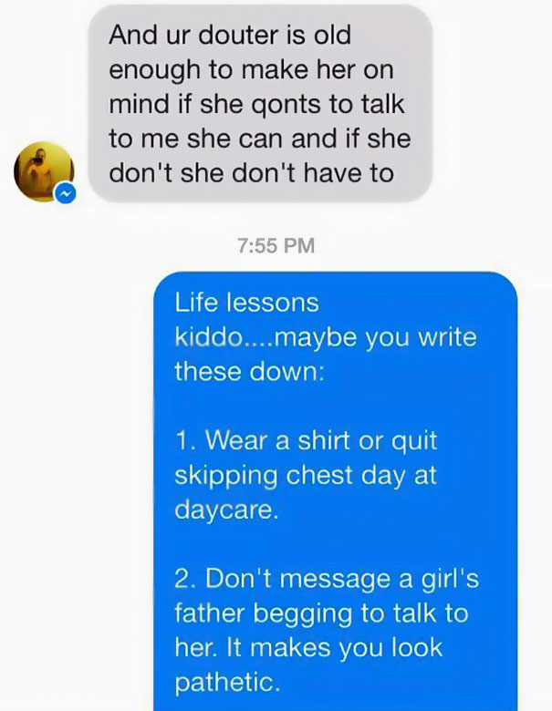 Dad Hilariously Destroys Desperate Guy Who Asked For His Daughter’s Number Dad Hilariously Destroys Desperate Guy Who Asked For His Daughter’s Number