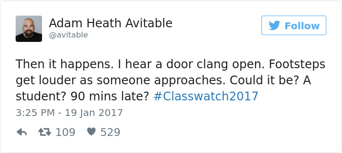 This Professor’s Tweets After No One Showed Up To His Class Are Going Viral This Professor’s Tweets After No One Showed Up To His Class Are Going Viral