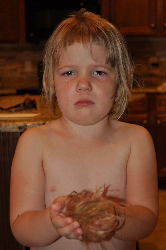 146 Kids Who Decided To Cut Their Own Hair, And Then Regretted Their Decision