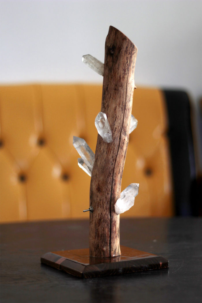 I Create Unique Lamps Out Of Real Mushrooms And Mountain Crystals