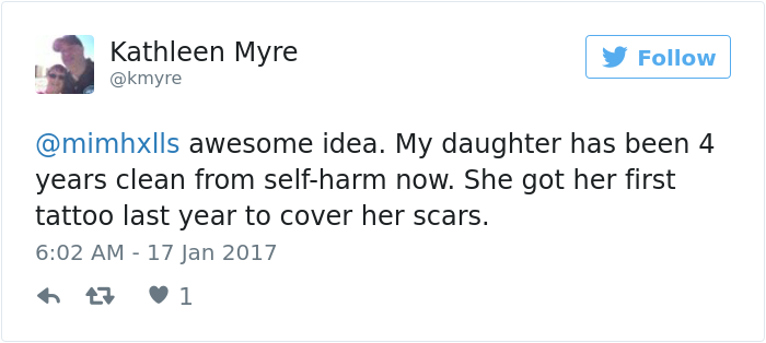 Teen Recreates Van Gogh Painting On Her Leg Instead Of Self-Harming Teen Recreates Van Gogh Painting On Her Leg Instead Of Self-Harming