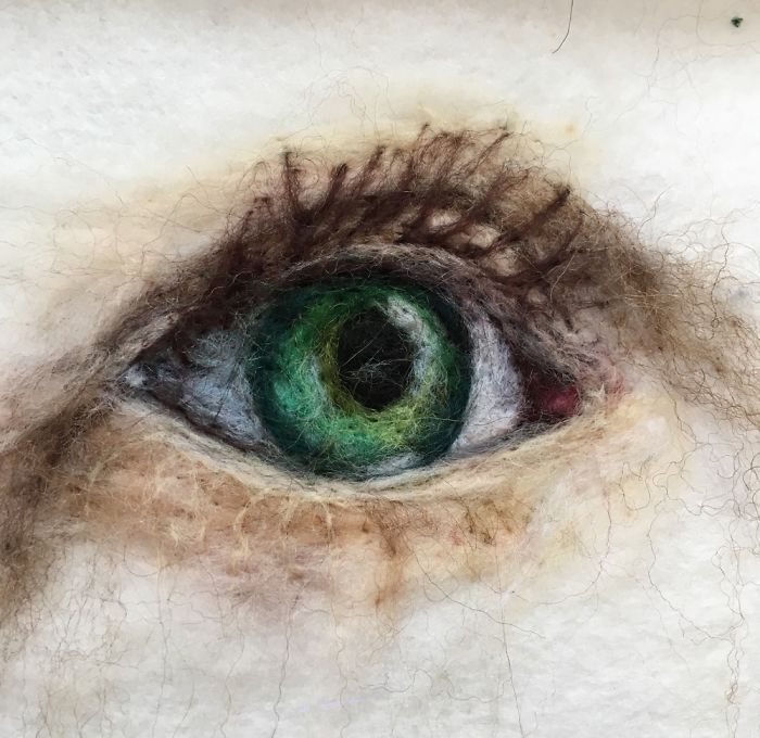 I’m “Painting” 100 Eyes In 100 Days In Wool I’m “Painting” 100 Eyes In 100 Days In Wool