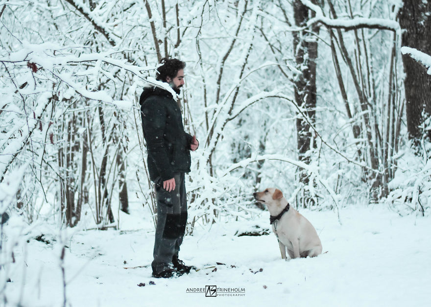 During Every Trip I Take A Picture Of My Husband And Our Labrador In The Same Position During Every Trip I Take A Picture Of My Husband And Our Labrador In The Same Position