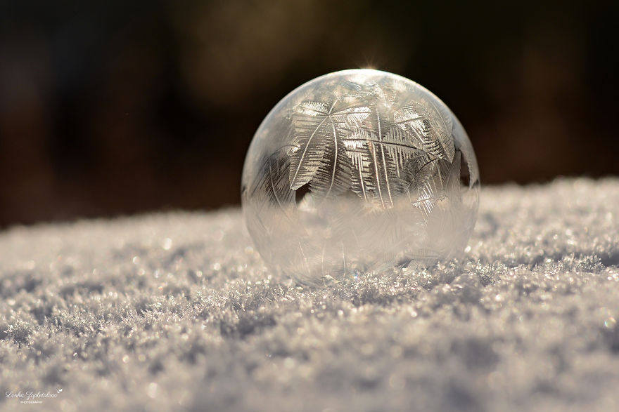 This Is What Happens To A Soap Bubble In Winter This Is What Happens To A Soap Bubble In Winter