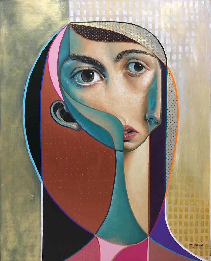 Spanish Artist Creates Picasso-Inspired Murals Combining Cubism With Realism