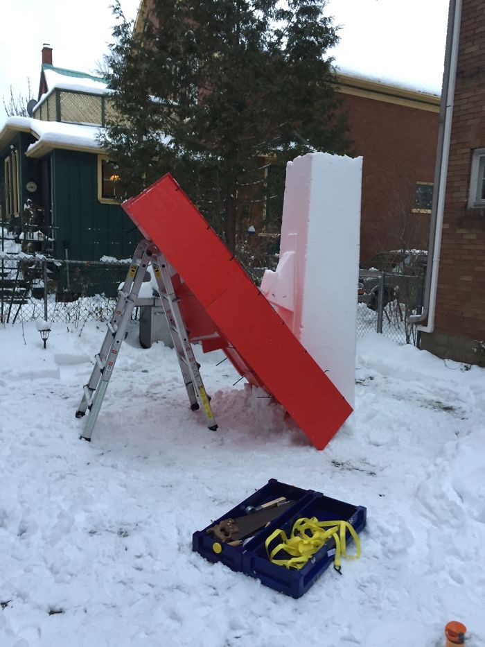 How To Make A Giant 8′ Snow Sculpture How To Make A Giant 8′ Snow Sculpture