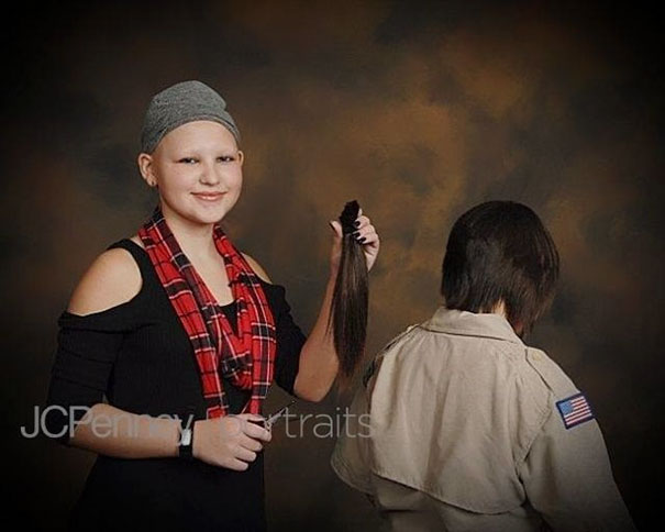 10-Year-Old Boy Grows Hair For 2 Years To Make Wig For Friend With Alopecia 10-Year-Old Boy Grows Hair For 2 Years To Make Wig For Friend With Alopecia